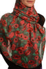 Poppy Flowers On Grey Unisex Scarf & Beach Sarong