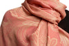 Large Paisleys On Puce Pink Pashmina Feel With Tassels