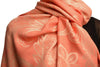 Large Paisleys On Dark Puce Pink Pashmina Feel With Tassels