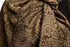 Brown & Black Paisleys Pashmina Feel With Tassels