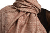 Brown & Grey Paisleys Pashmina Feel With Tassels