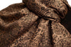 Mocha & Black Paisleys Pashmina Feel With Tassels