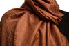 Siena Brown Paisleys Pashmina Feel With Tassels
