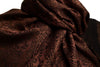 Chocolate Brown & Black Paisleys Pashmina Feel With Tassels