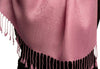 Taffy Pink Paisleys Pashmina Feel With Tassels
