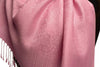 Taffy Pink Paisleys Pashmina Feel With Tassels