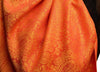 Red & Orange Paisleys Pashmina Feel With Tassels