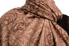 Dots On Beige & Brown Pashmina Feel With Tassels