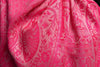 Dots On Fuchsia Pink Pashmina Feel With Tassels