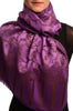 Purple Large Paisley On Purple Pashmina Feel