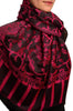 Fuchsia Pink Large Paisley On Black Pashmina Feel