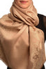 Mocha Woven Lace On Mocha Pashmina Feel