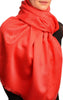Red Woven Lace On Red Pashmina Feel