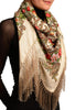 Cream "Tzarsky" Slavonic Russian Folk Style Shawl