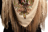 Cream "Tzarsky" Slavonic Russian Folk Style Shawl