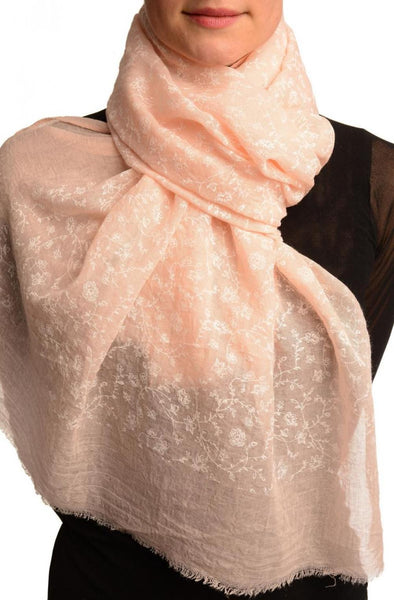 Printed Thyme Flowers On Pink Unisex Scarf