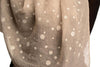 Printed Dots On Beige Unisex Scarf