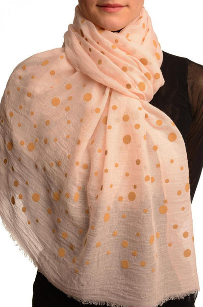 Printed Dots On Pink Unisex Scarf