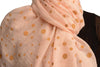 Printed Dots On Pink Unisex Scarf