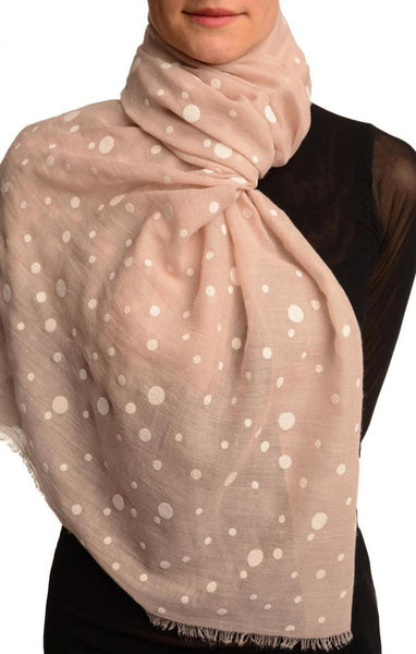 Printed Dots On Puce Pink Unisex Scarf