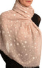 Printed Dots On Puce Pink Unisex Scarf