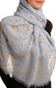 Printed Dots On Blue Unisex Scarf