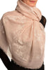 Printed Flowers Diagonal On Puce Pink Unisex Scarf