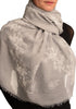 Printed Flowers Diagonal On Grey Unisex Scarf