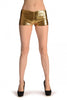 Gold Sequined Party Shorts