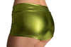 Green Faux Leather Shorts