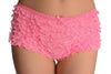 Pink Multi Layers Women Frilly Ruffle Lace Panty Shorts