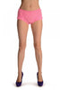 Pink Multi Layers Women Frilly Ruffle Lace Panty Shorts