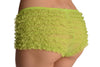 Neon Green Multi Layers Women Frilly Ruffle Lace Panty Shorts