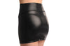 Black Faux Leather Sexy Skirt