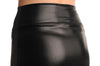 Black Faux Leather Sexy Skirt