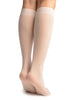 White Plain Socks Knee High