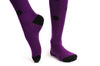 Purple Polka Dot With Black Bow Warm Cotton
