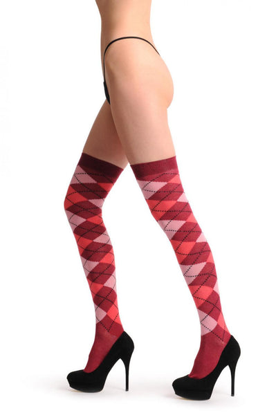 Over the knee argyle 2025 socks