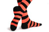 Fluorescent Orange & Black Stripes