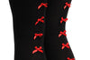 Black With Red Satin Bows At The Back