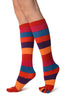 Rainbow Stripes Knee High Toe Socks