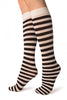 Black & White Stripes Socks Knee High