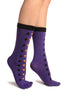 Playing Suit On Purple Toe Socks