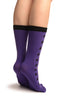 Playing Suit On Purple Toe Socks