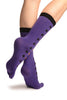Playing Suit On Purple Toe Socks