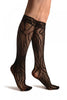 Wild Tired Black Lace Knee High Socks