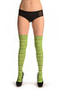 Lime Green With Green & Black Thing Stripes