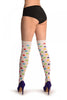 Colourful Polka Dot On White