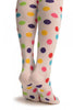 Colourful Polka Dot On White