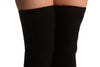 Black Pinstripes Merino Wool Blend